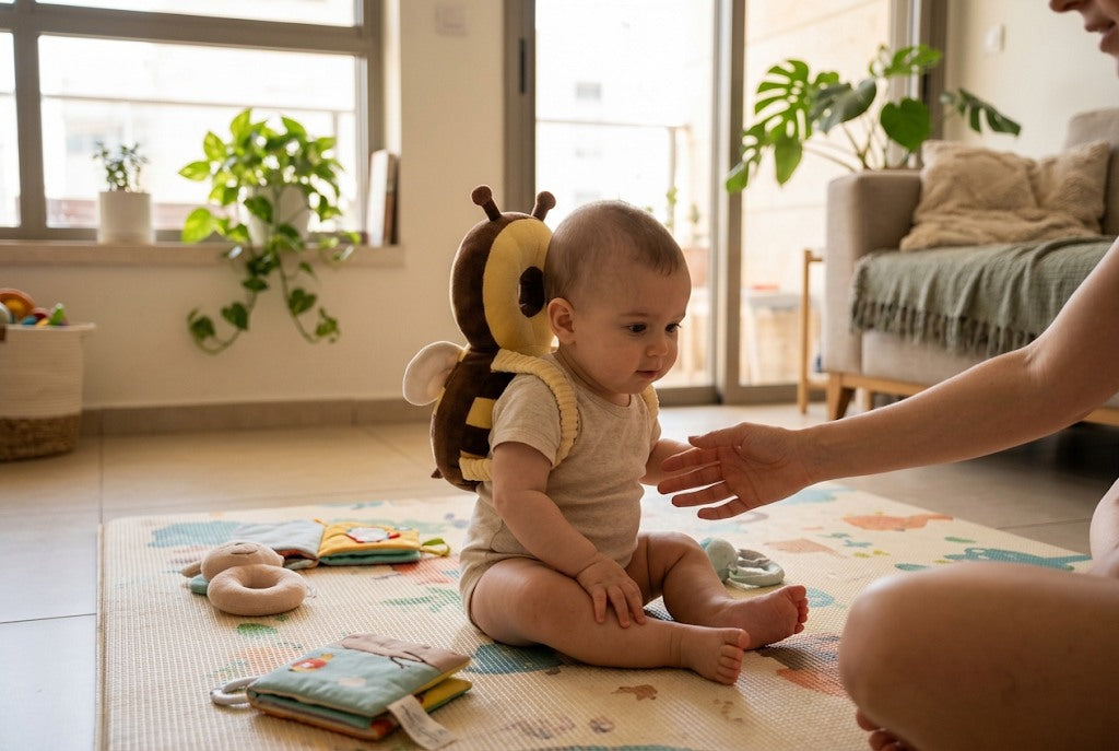 כרית הגנה לראש לתינוק: למה ומתי צריך אותה