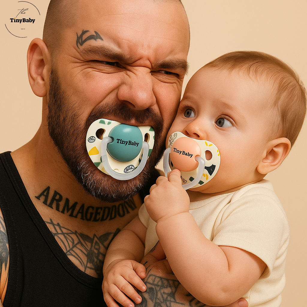 אבא עם מוצץ