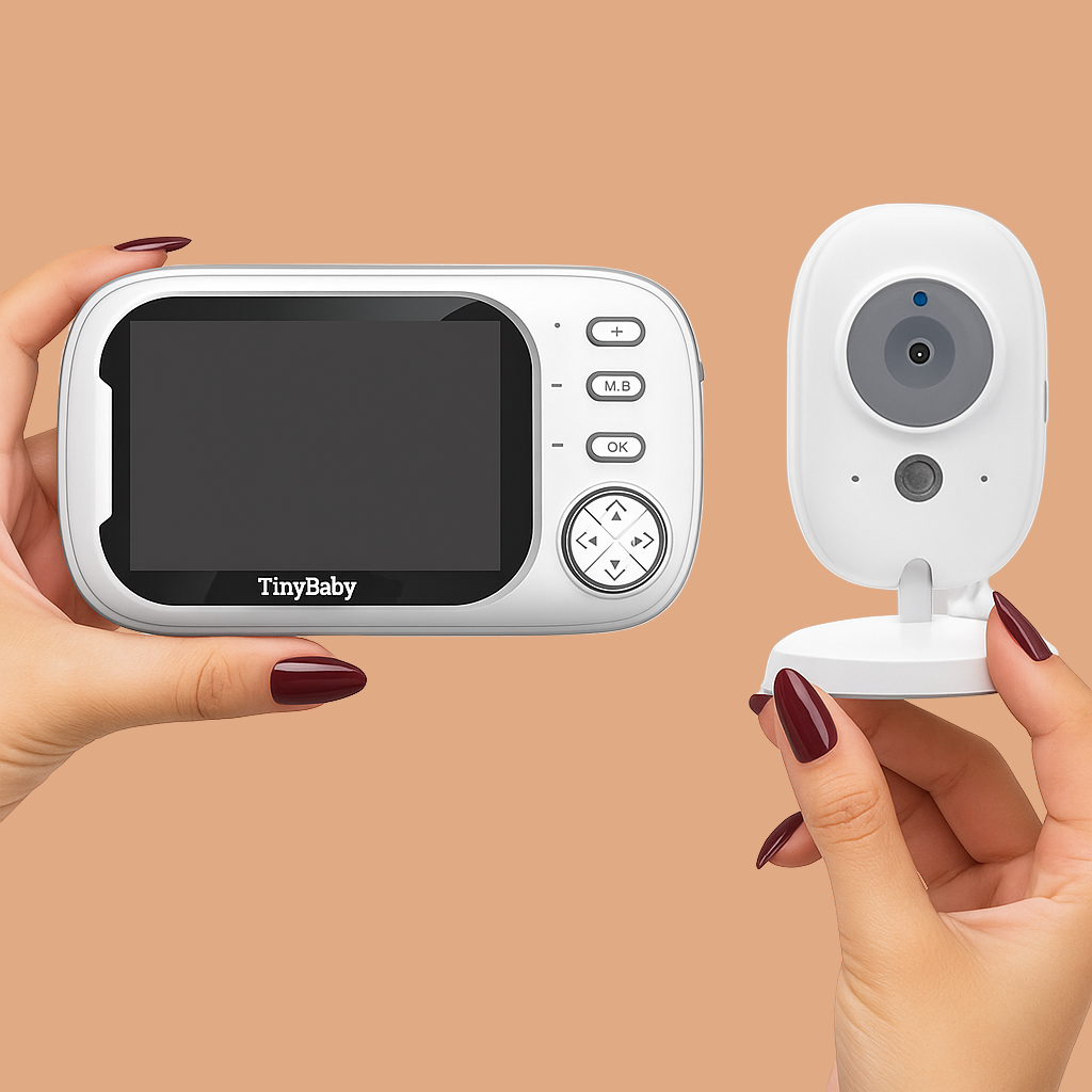 דוגמנית עם מצלמת מעקב